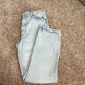 Abercrombie & Fitch Light Wash 90s straight curve love jeans